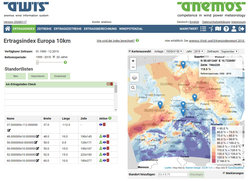 Webansicht Ertragsindex Europa 10km<br />
© anemos Gesellschaft für Umweltmeteorologie mbH