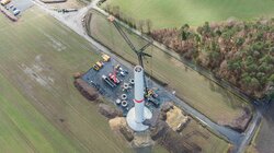Bau einer Vestas V150 Windenergieanlage im Bürgerwindprojekt Gescher<br />
© BBWind Projektberatungsgesellschaft mbH