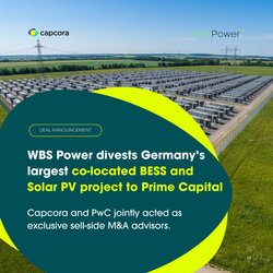 Largest BESS and PV Co-Location Project in Germany sold<br />
© Capcora
