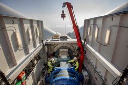 Die Deutsche Windtechnik übernimmt u.a. die Wartung von Siemens-Turbinen SWT-3.6 und SWT-4.0 in dem OWP DanTysk und dem OWP Sandbank.<br />
© Deutsche Windtechnik AG