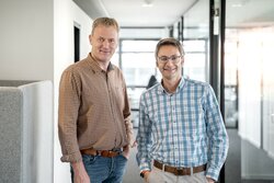 Hauke Behrends and Severin Mielimonka will jointly shoulder the responsibility of management of Deutsche Windtechnik GmbH & Co. KG<br />
© Deutsche Windtechnik AG