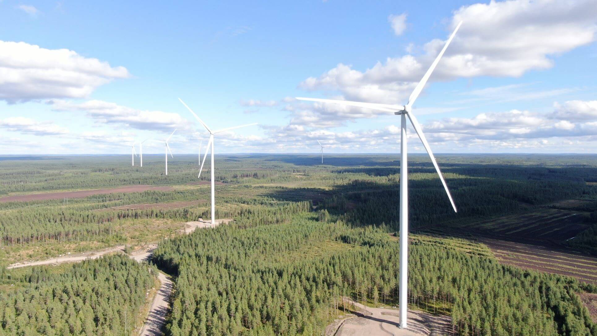 Inbetriebnahme des finnischen Windparks Konttisuo