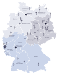 Q-Energy wind projects in Germany<br />
© Q-Energy Deutschland GmbH