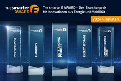 Die Finalisten des The smarter E AWARD 2024 stehen in den fünf Kategorien fest<br />
© Solar Promotion GmbH