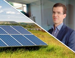 Francesco Rossi, Managing Director of VSB Italy, is pleased about the milestone in the PV project ‘Città della Pieve’<br />
© VSB Group