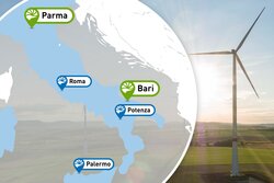 Mehr Wind und PV für Italien! VSB eröffnet in Bari und Parma zwei neue Regionalbüros<br />
© VSB Gruppe