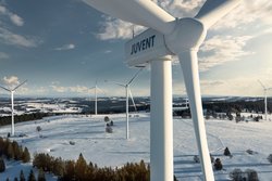 Größter Schweizer Windpark JUVENT SA wird mit dem CMS „Omega Guard“  ausgerüstet. (Source BKW)<br />
© BKW